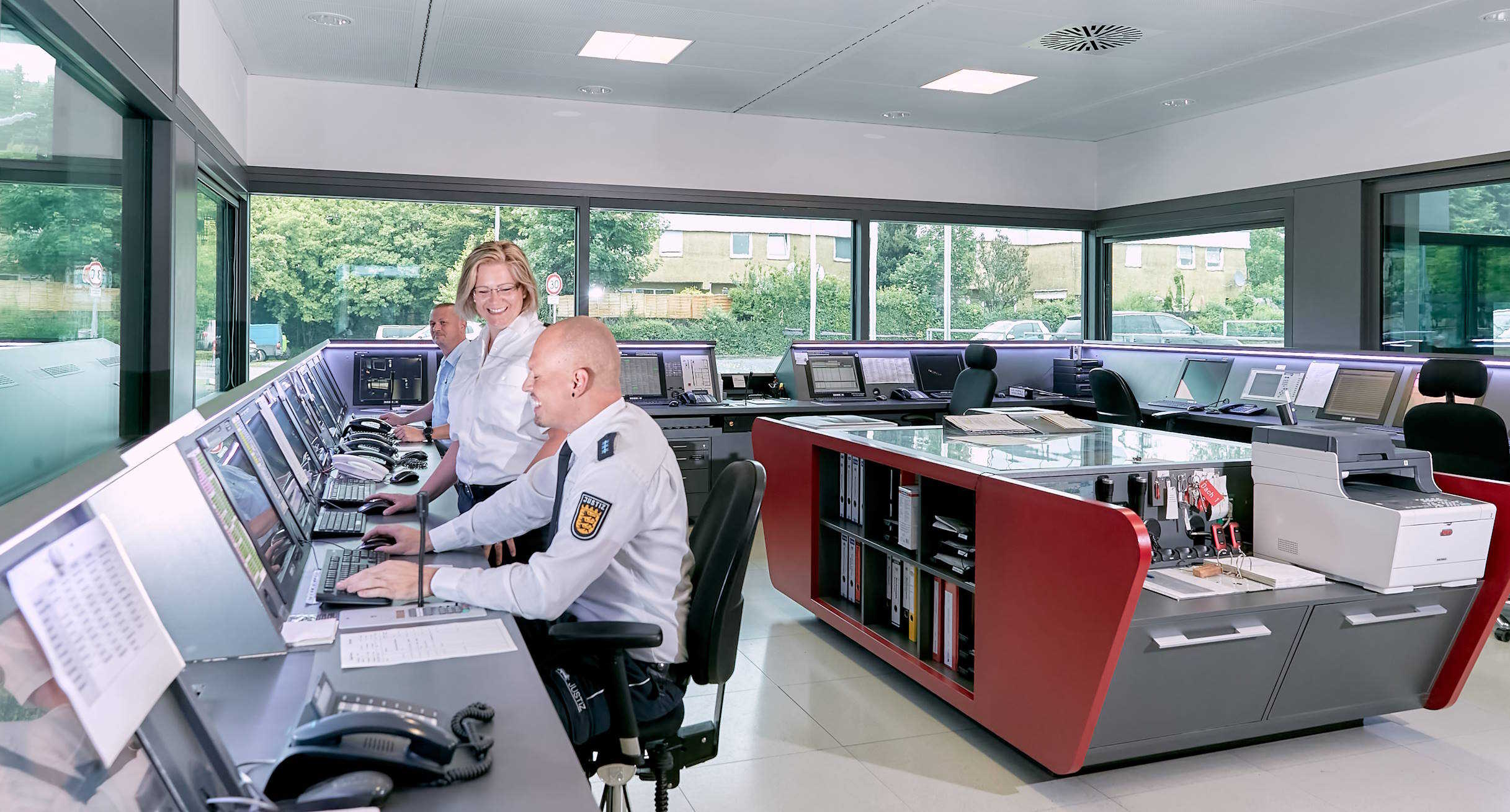 Innenansicht der Torwache der Justizvollzugsanstalt Ravensburg
